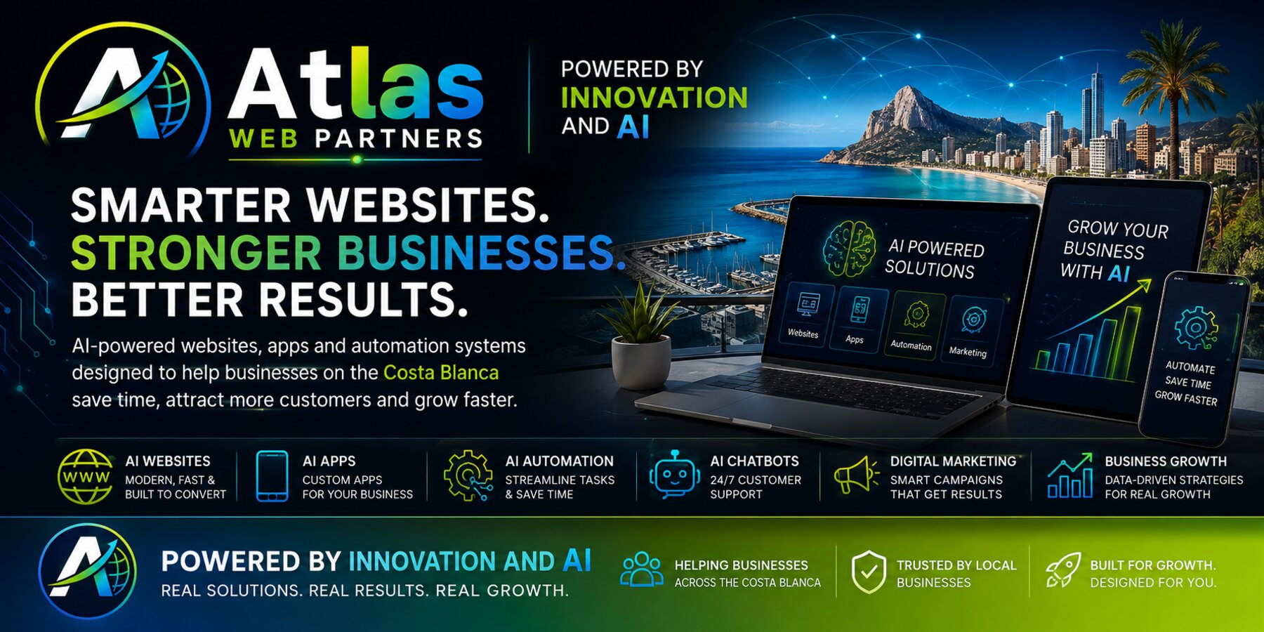 Atlas Web Partners — AI-powered websites, apps and automation for Costa Blanca businesses
